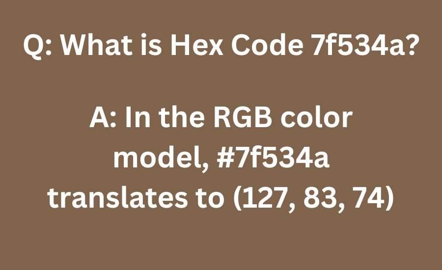 what color family is 7f534a